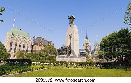 Stock Image - National War Memorial; Ottawa Ontario Canada. Fotosearch