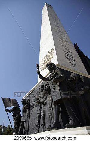 Stock Photography - Nationalist And Militarist Statue At Fethiye, The Turquoise Coast, Southern Turkey. Fotosearch