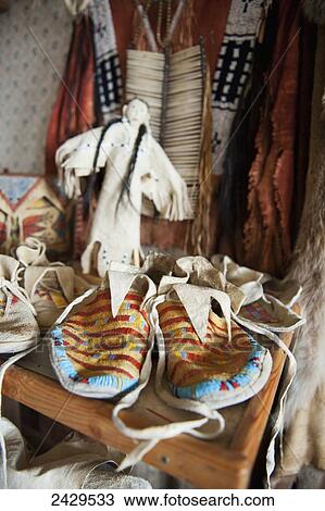 Native American traditional clothing including shoes; Rossburn, Manitoba, Canada View Large Photo Image Stock Image - Native American traditional clothing including shoes; Rossburn, Manitoba, Canada. Fotosearch
