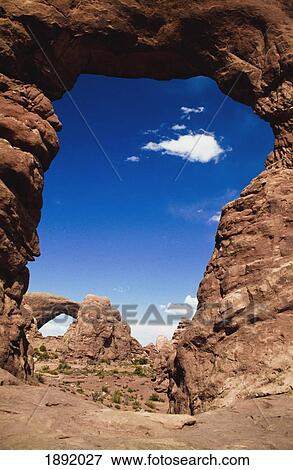 Stock Photo - Natural Arch Rock Formation. Fotosearch
