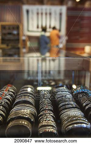 Navajo Rings At Ortega's Weaving Shop View Large Photo Image Stock Photo - Navajo Rings At Ortega's Weaving Shop. Fotosearch