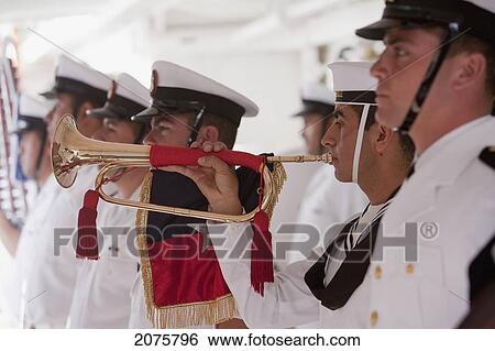 Naval Band On Board The Four-Mast Barquentine, Chilean Navy Training Ship Esmeralda In Hanga Roa Harbour, Rapa Nui (Easter Island), Chile View Large Photo Image Stock Photograph - Naval Band On Board The Four-Mast Barquentine, Chilean Navy Training Ship Esmeralda In Hanga Roa Harbour, Rapa Nui (Easter Island), Chile. Fotosearch