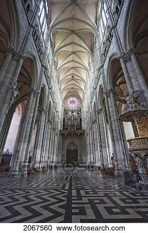 Nave Of Notre-Dame D'amiens Cathedral, Amiens, Somme, France View Large Photo Image Stock Image - Nave Of Notre-Dame D'amiens Cathedral, Amiens, Somme, France. Fotosearch