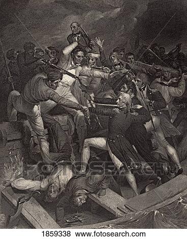 Nelson's Conflict With A Spanish Launch During Boat Action In The Bay Of Cadiz. Horatio Nelson, 1758-1805. British Naval Commander. Illustration By Westall. From The Book The Life Of Nelson By Robert Southey Published London, 1883. View Large Photo Image Stock Photo - Nelson's Conflict With A Spanish Launch During Boat Action In The Bay Of Cadiz. Horatio Nelson, 1758-1805. British Naval Commander. Illustration By Westall. From The Book The Life Of Nelson By Robert Southey Published London, 1883.. Fotosearch