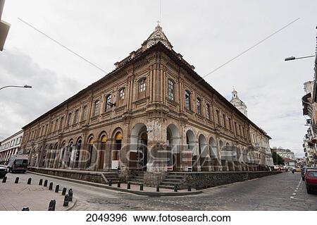 Stock Photograph - Neo-Classical Building, Cuenca, Azuay, Ecuador. Fotosearch