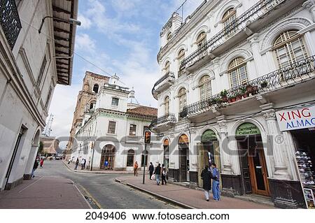 Stock Photograph - Neo-Classical Building, Cuenca, Azuay, Ecuador. Fotosearch