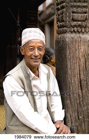 Nepal, Kathmandu, Bhaktapur, Local Hindu Working Man. View Large Photo Image Stock Photo - Nepal, Kathmandu, Bhaktapur, Local Hindu Working Man.. Fotosearch