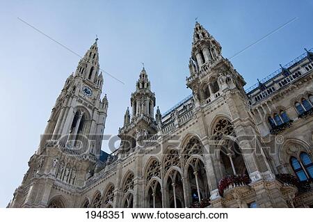 Stock Image - Neues Rathaus (City Hall), Vienna (Wien), Austria. Fotosearch