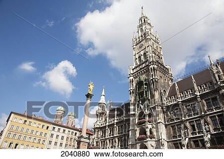 Stock Image - Neues Rathaus, Munich, Bavaria, Germany. Fotosearch