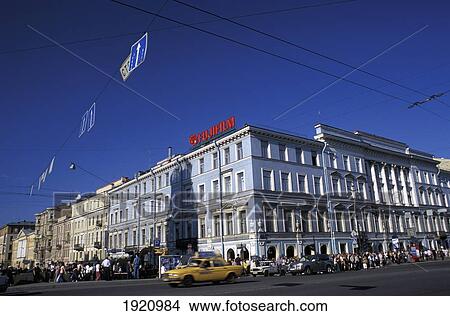Nevsky Prospekt; St. Petersburg, Russia View Large Photo Image Picture - Nevsky Prospekt; St. Petersburg, Russia. Fotosearch