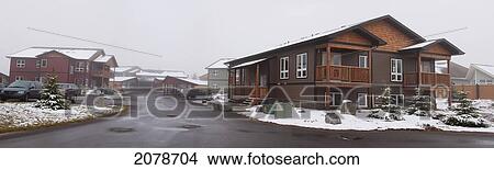 Picture - New Condominium Development; Stony Plain Alberta Canada. Fotosearch