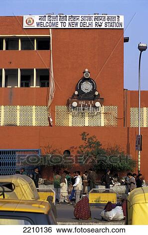 Stock Photograph - New Delhi Railway Station, India. Fotosearch