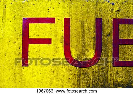 Stock Image - New Mexico, Abstract Close-Up Of Paint And Lettering On Cement Wall.. Fotosearch