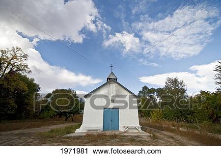 Stock Image - New Mexico, Santa Cruz Church - About Five Miles West Of Chimayo. Editorial Use Only.. Fotosearch