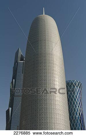 Stock Photography - New office buildings; Doha, Qatar. Fotosearch