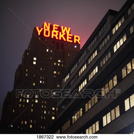 New Yorker Building, Manhattan, New York, Usa View Large Photo Image Stock Image - New Yorker Building, Manhattan, New York, Usa. Fotosearch