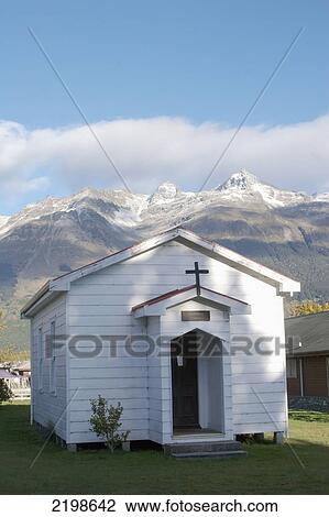 Stock Image - New Zealand, Chapel; Glen Orchy. Fotosearch