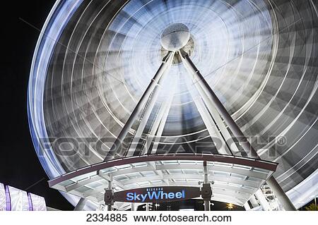 Stock Photography - Niagara Skywheel Ferris Wheel At Night; Niagara Falls Ontario Canada. Fotosearch