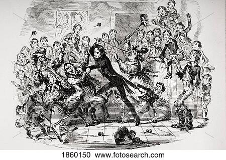 Nicholas Astonishes Mr. Squeers And Family. Illustration From The Charles Dickens Novel Nicholas Nickleby By H. K. Browne Known As Phiz View Large Photo Image Stock Image - Nicholas Astonishes Mr. Squeers And Family. Illustration From The Charles Dickens Novel Nicholas Nickleby By H. K. Browne Known As Phiz. Fotosearch