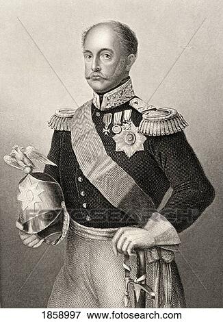 Stock Photo - Nicholas I, 1796-1855 Emperor Of Russia 1816-1855. 19Th Century Print Drawn And Engraved By D. J. Pound. Fotosearch