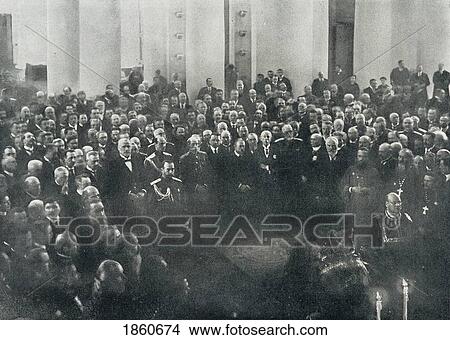 Nicholas Ii Last Emperor Of Russia 1868 To 1918 1916 Attends The Duma Or State Deliberative Assembly 1916 Photograph From L Illustration Magazine 1916 View Large Photo Image Picture - Nicholas Ii Last Emperor Of Russia 1868 To 1918 1916 Attends The Duma Or State Deliberative Assembly 1916 Photograph From L Illustration Magazine 1916. Fotosearch