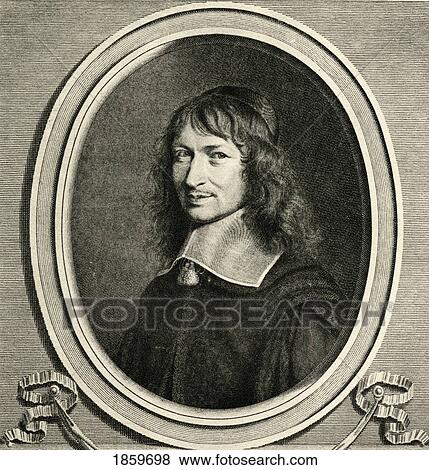 Stock Photo - Nicolas Fouquet, 1615-1680. French Minister Of State And Superintendent Of Finances. 19Th Century Print Engraved By R. Nanteuil.. Fotosearch