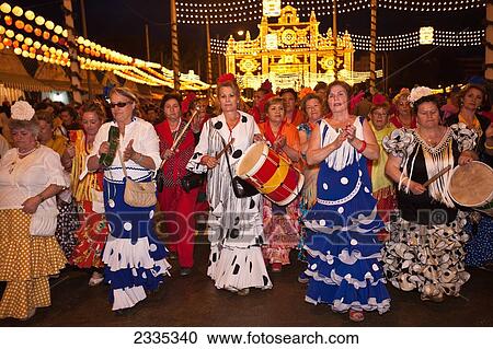 Night Celebrations During April Feria Festival; Seville, Andalucia, Spain View Large Photo Image Stock Image - Night Celebrations During April Feria Festival; Seville, Andalucia, Spain. Fotosearch