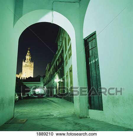 Night Shot Of Giralda View Large Photo Image Stock Image - Night Shot Of Giralda. Fotosearch
