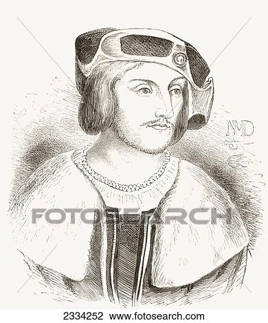Stock Image - Niklaus Manuel, 1484 - 1530. Swiss Dramaturg, Painter, Engraver And Statesman. From Histoire Des Peintres, ÃƒÆ’Ã¢â‚¬Â°Cole Allemande, Published 1875. Fotosearch