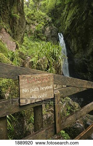 Stock Image - No Path Beyond This Point Sign. Fotosearch