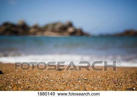 Stock Photo - Northern Brittany Shoreline, Close To Town Of Plougrescant On The Cotes D'armor. Fotosearch