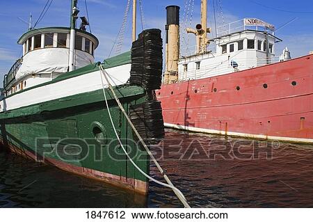 Stock Image - Northwest Seaport Museum; Lake Union, Seattle, Washington State, Usa. Fotosearch