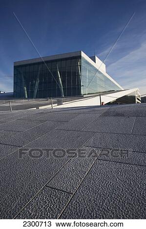 Stock Image - Norway, Oslo Opera House; Oslo. Fotosearch