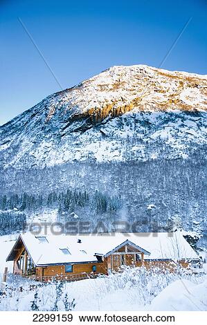 Norway Sognefjord Winter Wonderland Ortnevik Alpine Log Cabin