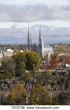 Stock Photo - Notre-Dame Cathedral Basilica, Ottawa, Ontario, Canada. Fotosearch