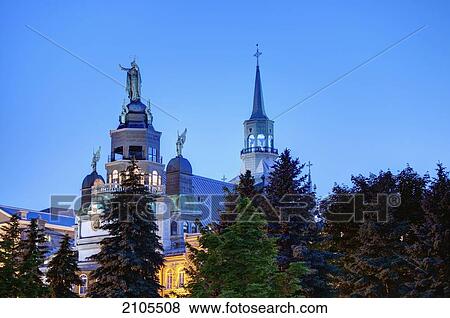 Stock Photo - Notre-Dame-De-Bon-Secours Chapel; Montreal Quebec Canada. Fotosearch