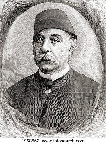 Stock Image - Nubar Pasha, 1825 To 1899. Egyptian Politician And First Prime Minister Of Egypt. From In Darkest Africa By Henry M. Stanley Published 1890.. Fotosearch