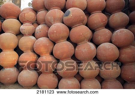 Numerous ceramic pots, Potters village; Madhya Pradesh, India View Large Photo Image Stock Image - Numerous ceramic pots, Potters village; Madhya Pradesh, India. Fotosearch