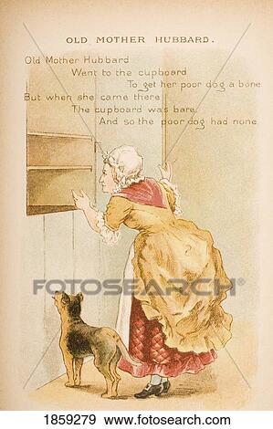Nursery Rhyme And Illustration Of Old Mother Hubbard From Old Mother Goose's Rhymes And Tales. Illustrated By Constance Haslewood. Published By Frederick Warne & Co London And New York Circa 1890S. Chromolithography By Emrik & Binger Of Holland View Large Photo Image Stock Photo - Nursery Rhyme And Illustration Of Old Mother Hubbard From Old Mother Goose's Rhymes And Tales. Illustrated By Constance Haslewood. Published By Frederick Warne & Co London And New York Circa 1890S. Chromolithography By Emrik & Binger Of Holland. Fotosearch