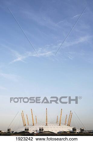 Stock Image - O2 Millennium Dome; Greenwich, London, England, United Kingdom, Europe. Fotosearch