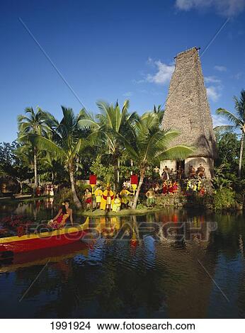 Oahu, Laie, Hawaiian Culture Scene, Polynesian Cultural Center View Large Photo Image Picture - Oahu, Laie, Hawaiian Culture Scene, Polynesian Cultural Center. Fotosearch