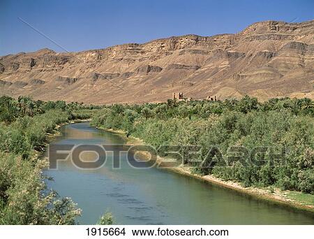 Oasis And Kasbah In The Draa Valley á View Large Photo Image Picture - Oasis And Kasbah In The Draa Valley á. Fotosearch
