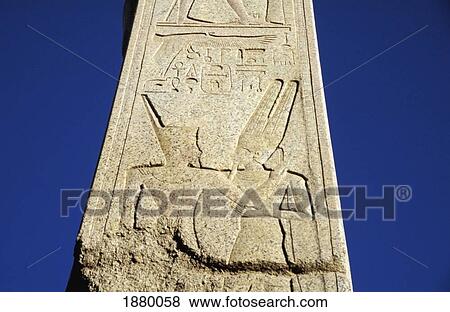 Stock Photo - Obelisk Of Tuthmosis Iii, Close Up. Fotosearch