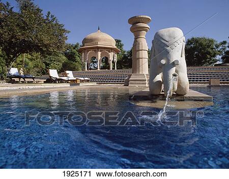 Stock Image - Oberoi Rajvilas Hotel. Fotosearch