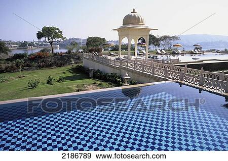 Stock Photo - Oberoi Udaivilas Hotel, Udaipur, Rajasthan, India.. Fotosearch