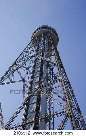 Stock Image - Observation Tower At La Cite De L'energie Tower Theme Park; Trois Rivieres Quebec Canada. Fotosearch