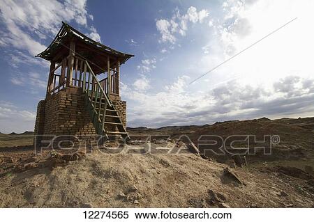 Observation tower, Ongi Monastery, Saikhan-Ovoo, Dundgovi Province, Mongolia View Large Photo Image Stock Photography - Observation tower, Ongi Monastery, Saikhan-Ovoo, Dundgovi Province, Mongolia. Fotosearch