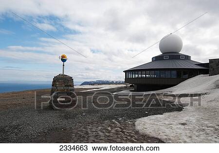 Observatory On Sea Coast; Nordkapp, Norway View Large Photo Image Stock Image - Observatory On Sea Coast; Nordkapp, Norway. Fotosearch