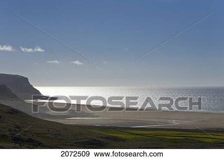 Stock Photo - Ocean And Shore, Iceland. Fotosearch