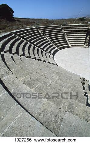 Odeon, Kato Paphos Archeological Park View Large Photo Image Stock Photograph - Odeon, Kato Paphos Archeological Park. Fotosearch